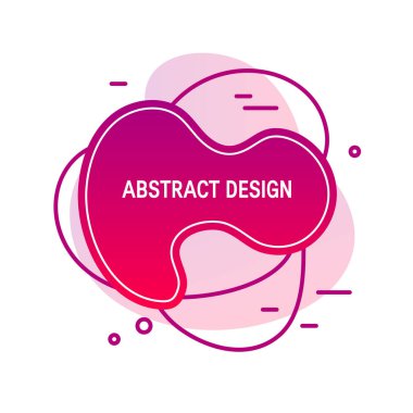 Düz tarzda sıvı sıvı soyut tasarım