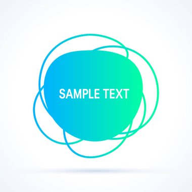 Düz tarzda sıvı sıvı soyut tasarım