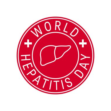 Dünya hepatit günü konsepti çizgi tarzında