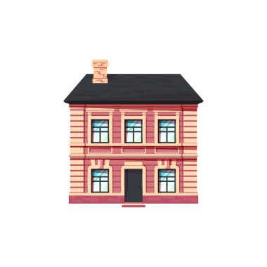 Avrupa 'daki evin şirin yüzü, vektör simgesi