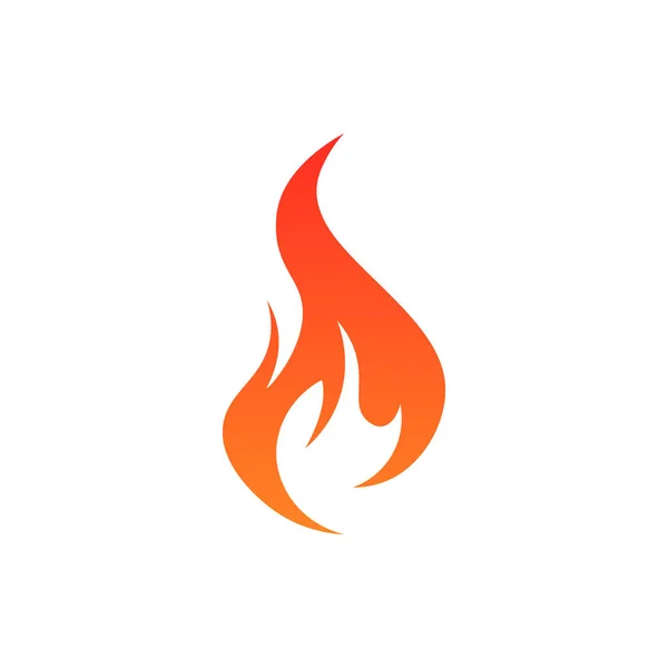 Απλό διανυσματικό εικονίδιο φλόγας σε επίπεδο στυλ — Διανυσματικό Αρχείο