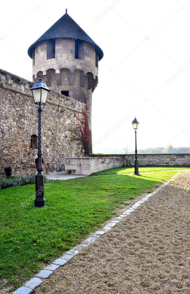  fortress wall with a tower