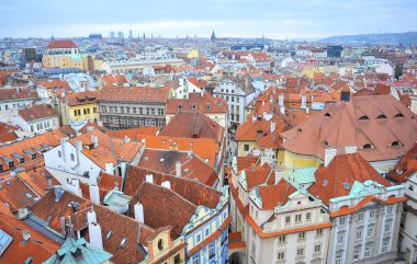 çatılar, Prag'da eski evler