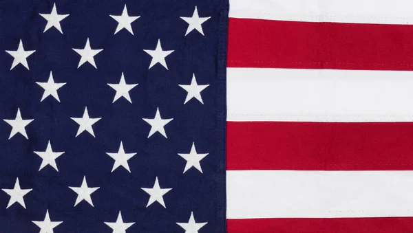 Cloth Flag United States America Close View — Stock Photo, Image