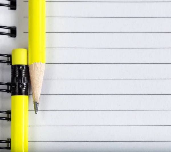 Voltar Conceito Escola Com Close Ponta Lápis Borracha Papel Notebook — Fotografia de Stock