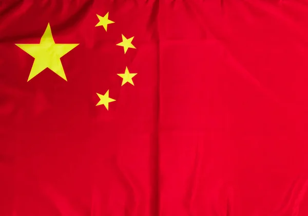 Bandeira Nacional China Acenando — Fotografia de Stock