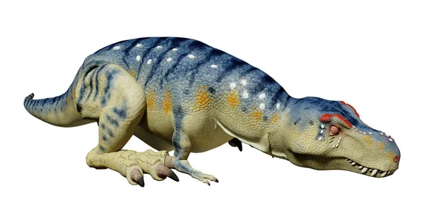Рендеринг Динозавра Тираннозавра Белом Фоне — стоковое фото