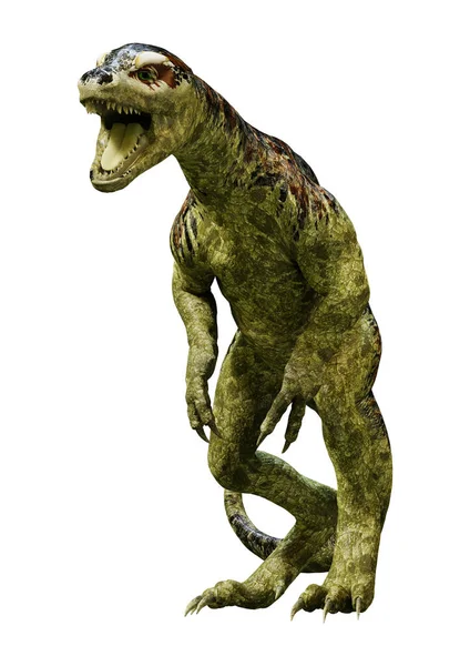 Beyaz Arka Plan Üzerinde Izole Bir Dinozor Tyrannosaurus Civciv Render — Stok fotoğraf