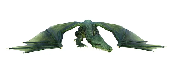 3D rendering Saga Dragon på vit — Stockfoto