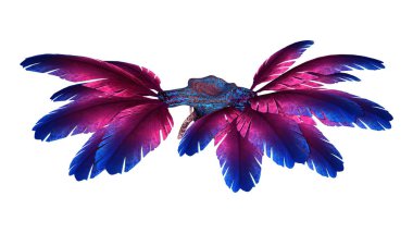 Beyaz üzerine 3D render yabancı bitki