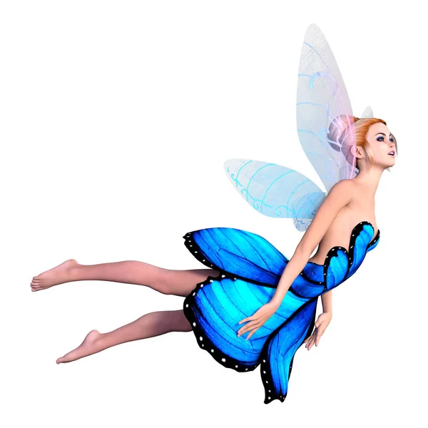 3D rendering Fantasy Fairy på vit — Stockfoto