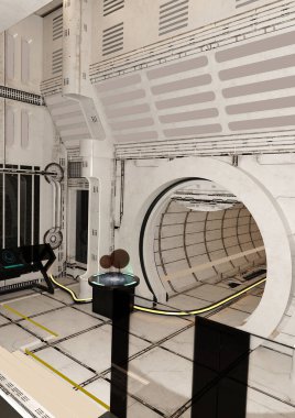 3 Boyutlu Hazırlama Uzay Gemisi Kapalı