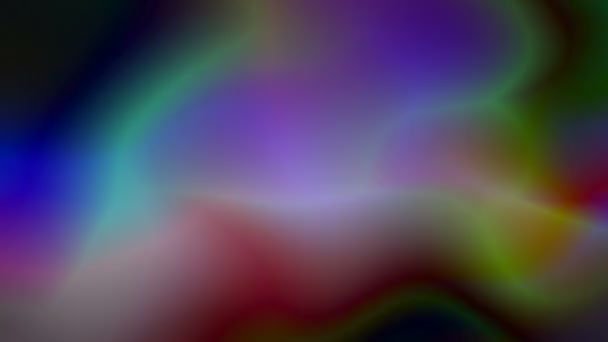 快速抽象的程式化波浪, 幻想多色背景 — 图库视频影像