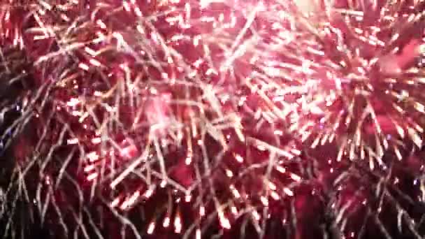 Clip de vídeo de fuegos artificiales estilizados — Vídeo de stock