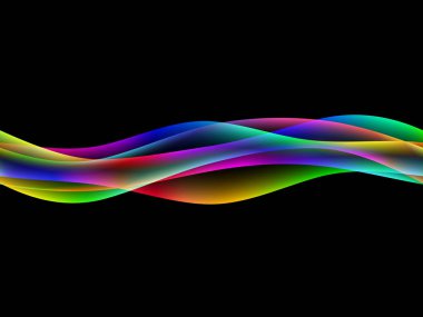 Enerji dalgaları, şeffaflık ve ağ ile EPS10