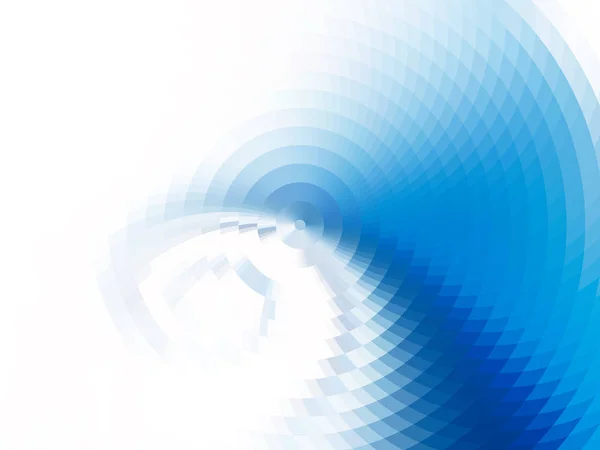 Composition Abstraite Ronde Sur Eau Vecteur Avec Carreaux Mosaïque Illusion — Image vectorielle