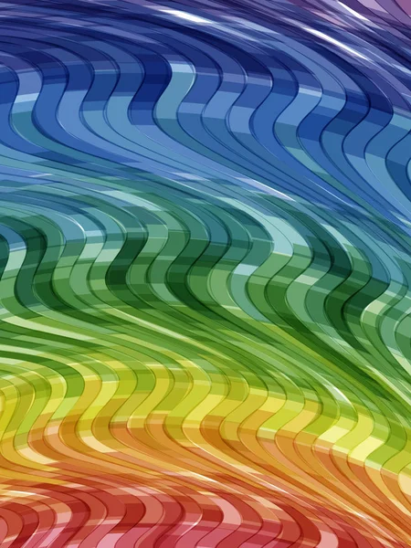 Abstrakte Gestreifte Hintergrund Rechtecke Mit Wellenförmigen Verzerrungen Mosaik Abstrakter Komposition — Stockvektor