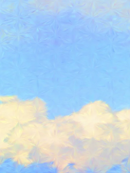 Vector cielo azul nublado — Vector de stock