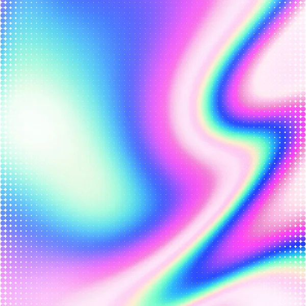 Abstraktní iridescentní holografické pozadí, vektorový gradient ok — Stockový vektor
