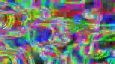 Yanardöner holografik çok renkli arka plan, dalgaların dalgalı yüzey, soyut bulanık hızlı film