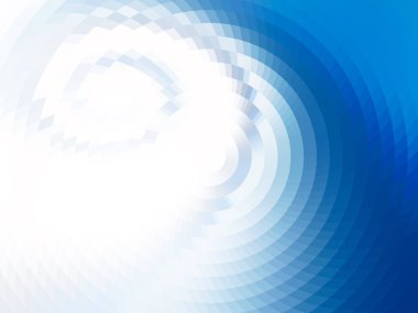 Soyut kompozisyon - su üzerinde yuvarlak. Mozaik ile vektör döşer, gradient etkisi ama vektör degrade olmadan görsel yanılsama