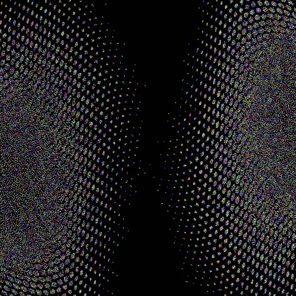 Fond Abstrait Illusion Optique Effet Gradient Effet Stimulant Des Particules — Image vectorielle