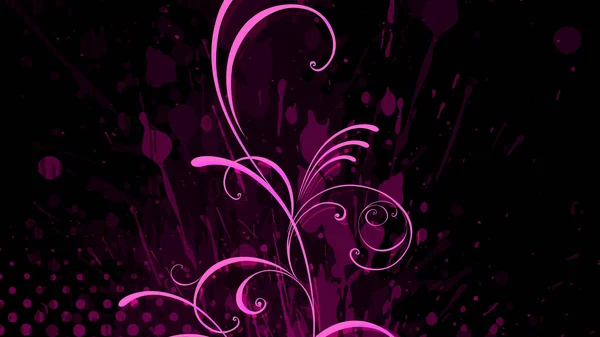 Fondo Grunge Floral Gran Formato Vector Eps10 Sin Gradiente Con — Archivo Imágenes Vectoriales