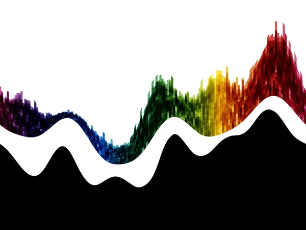 Tuiles Rectangulaires Colorées Rythmiques Vecteur Eps10 — Image vectorielle