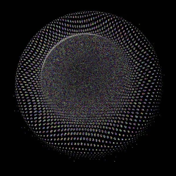 Abstrakt Bakgrund Optisk Illusion Gradient Effekt Stöpplingen Effekt Rytmisk Noise — Stock vektor