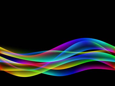 Vektör dalgalar. Eps10 şeffaf ve kafes. Eğri çizgiler ile soyut kompozisyon. Bulanık hatlarında relax Temalar arka plan. Arka plan kopya alanı ile. Metin için yer. Kenarlık çizgileri