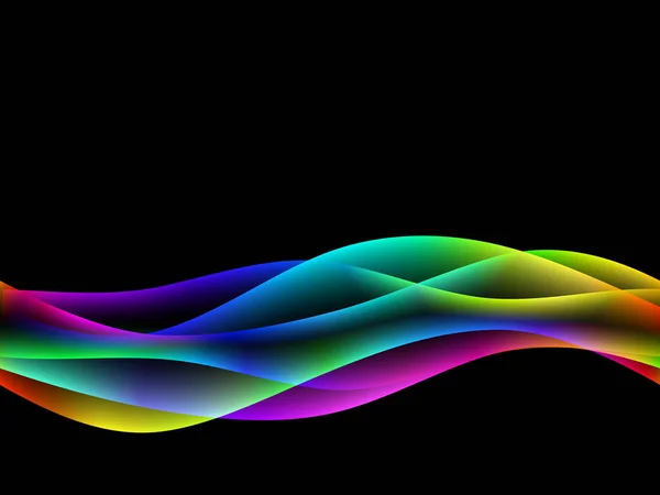 Векторные Волны Eps10 Прозрачностью Сеткой Абстрактная Композиция Кривыми Линиями Размытые — стоковый вектор
