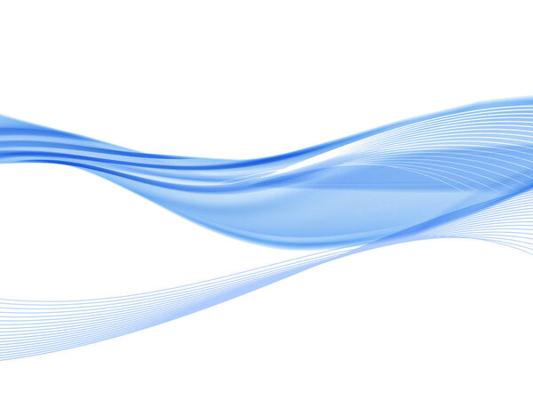 Vector wavy and curve line. EPS10 with transparency. Abstract composition with blurred lines.