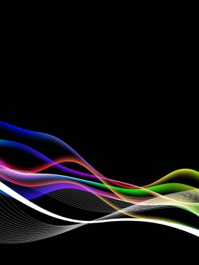 Enerji dalgaları, şeffaflık ve ağ ile EPS10