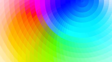 Soyut parlak kareler ile kompozisyon renkler. Bulanıklık etkisinin optik yanılsama. Metin için yer. Tanıtım, el ilanı, afiş için vektör arka plan. Dijital duvar kağıdı.