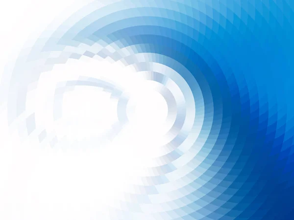 Composition Abstraite Ronde Sur Eau Vecteur Avec Carreaux Mosaïque Illusion — Image vectorielle