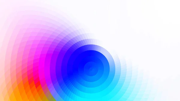 Abstract Heldere Kleuren Samenstelling Met Vierkantjes Optische Illusie Van Onduidelijk — Stockvector