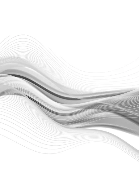 Ligne Vectorielle Ondulée Courbe Eps10 Avec Transparence Composition Abstraite Avec — Image vectorielle