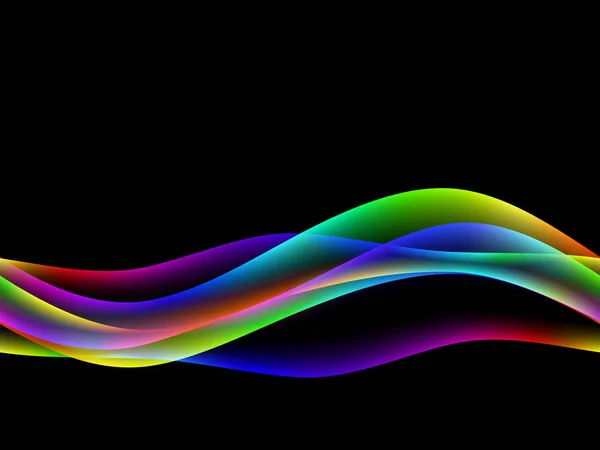 Векторні Хвилі Eps10 Прозорістю Сіткою Абстрактна Композиція Лініями Кривих Розмиті — стоковий вектор