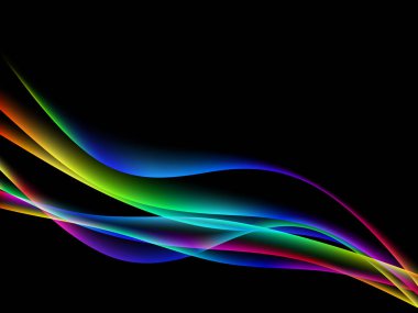 dinamyc akışı, stilize dalgalar, vektör