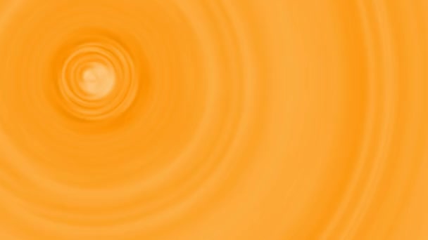 Ornamento geometrico, carta da parati dal vivo, astratto ipnotico arancio sfocato circolare veloce film — Video Stock
