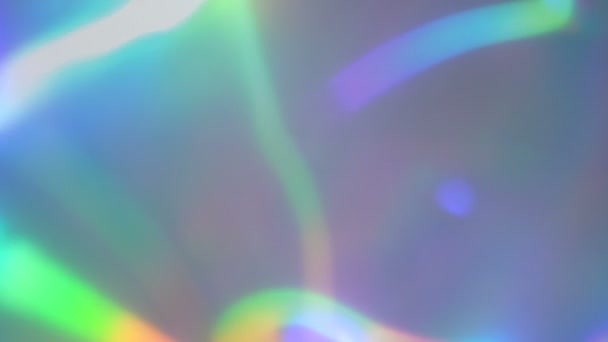 Fondo de pantalla en vivo holográfico abstracto iridiscente arco iris — Vídeos de Stock