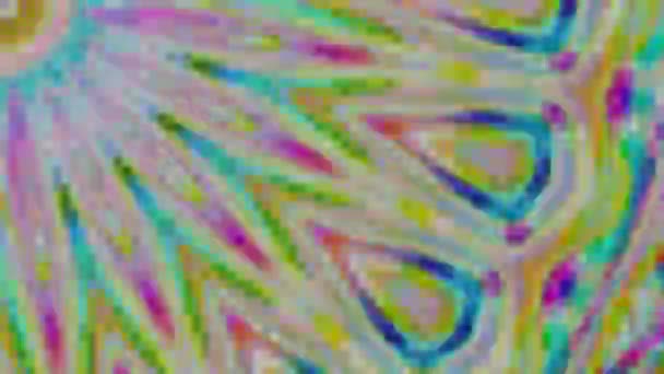 Adorno geométrico, fondo de pantalla en vivo, película caleidoscópica — Vídeos de Stock