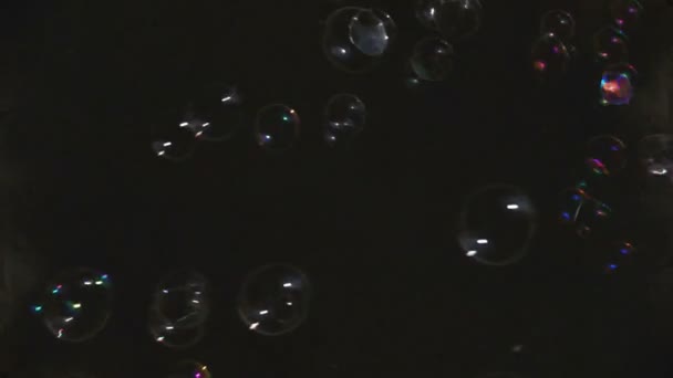 Мыльный пузырь фона — стоковое видео