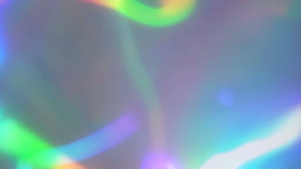 Fondo de pantalla en vivo holográfico abstracto iridiscente arco iris — Vídeos de Stock