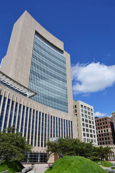 Edifício Tribunal Minneapolis Minnesota Eua — Fotografia de Stock
