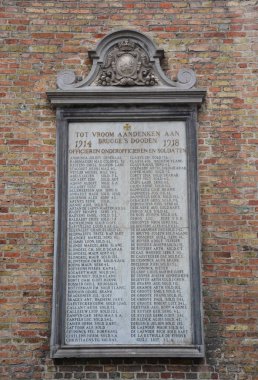 Brugge, Belçika'da düşmüş Dünya Savaşı listesi askerler.