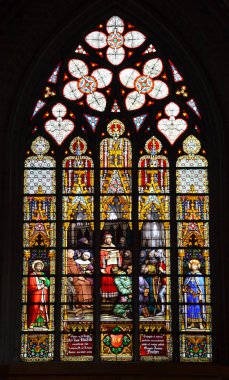 Vitray pencere Belçika eski kilisede