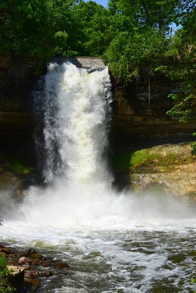 Minnehaha Vodopády Minnesota Usa — Stock fotografie