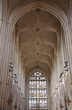 Bath Manastırı'nın İç Mekanları, Somerset, İngiltere