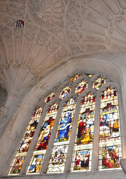 Interieur Van Bath Abbey Bath Somerset Verenigd Koninkrijk — Stockfoto